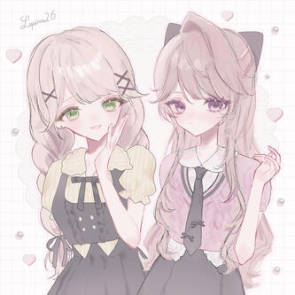 描き合い 2人 衣装デザイン