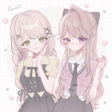 描き合い 2人 衣装デザイン